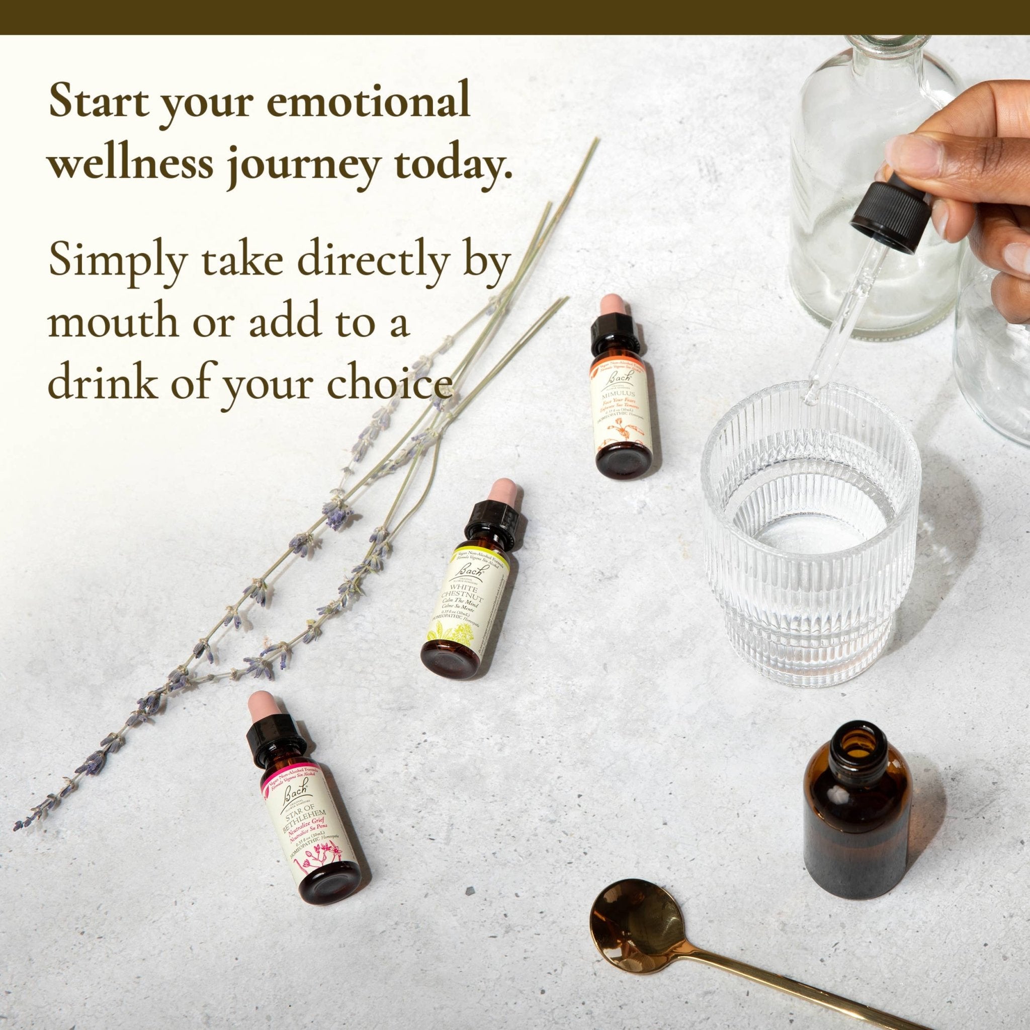 Bach, Full Set 38 set + 2 Rescue Remedy, Natural Homeopathic - Spiral Circle