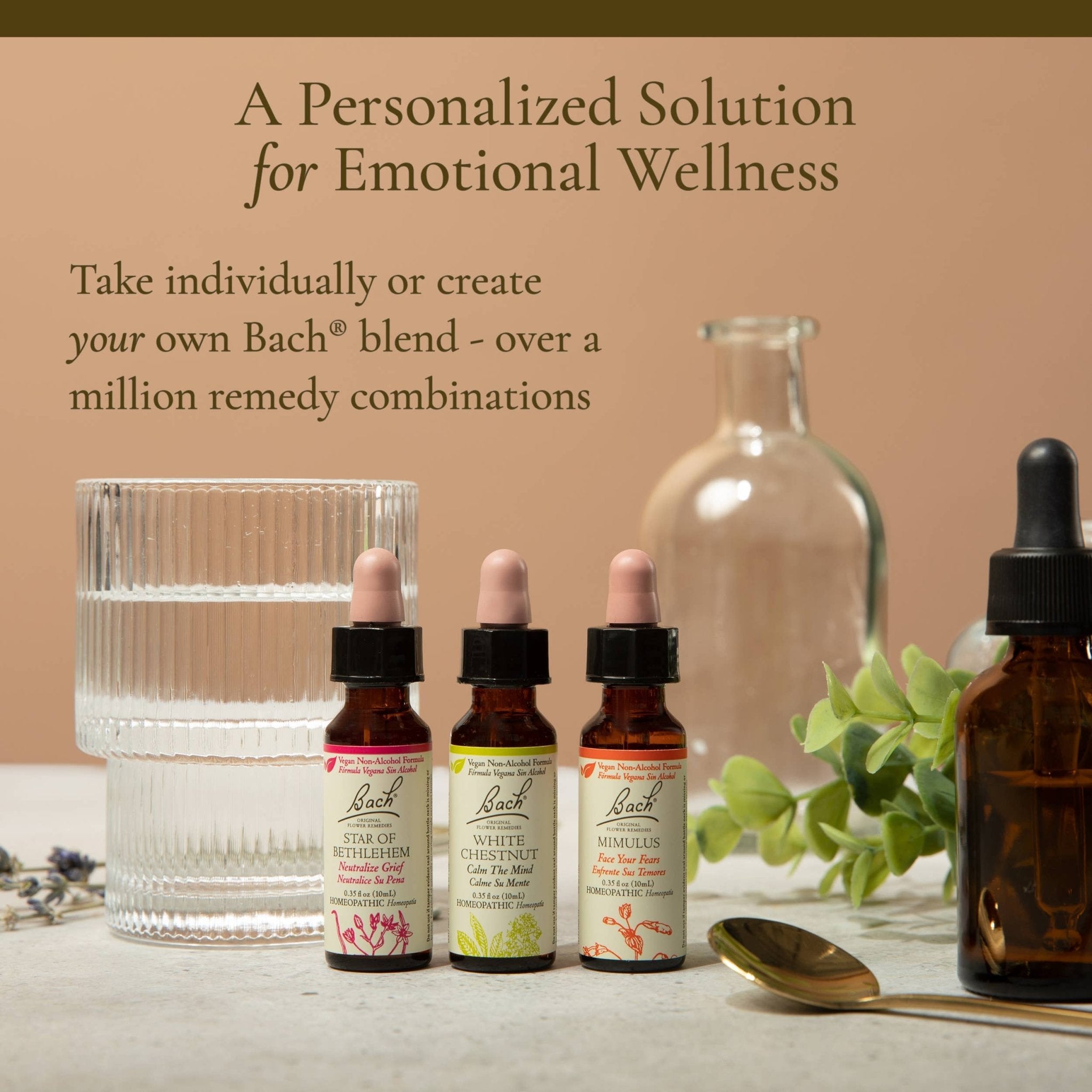 Bach, Full Set 38 set + 2 Rescue Remedy, Natural Homeopathic - Spiral Circle