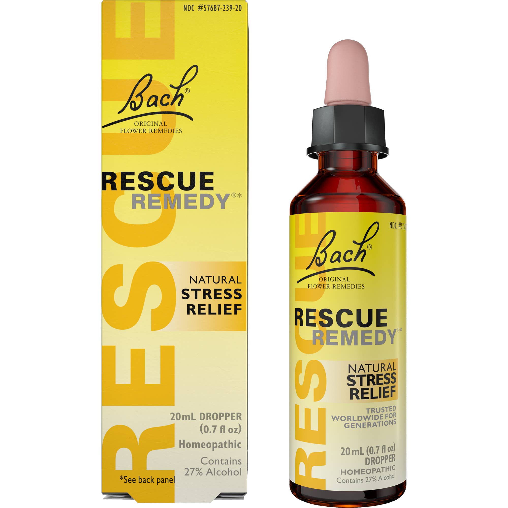 Bach Rescue Remedy Natural Stress Relief Dropper - Spiral Circle