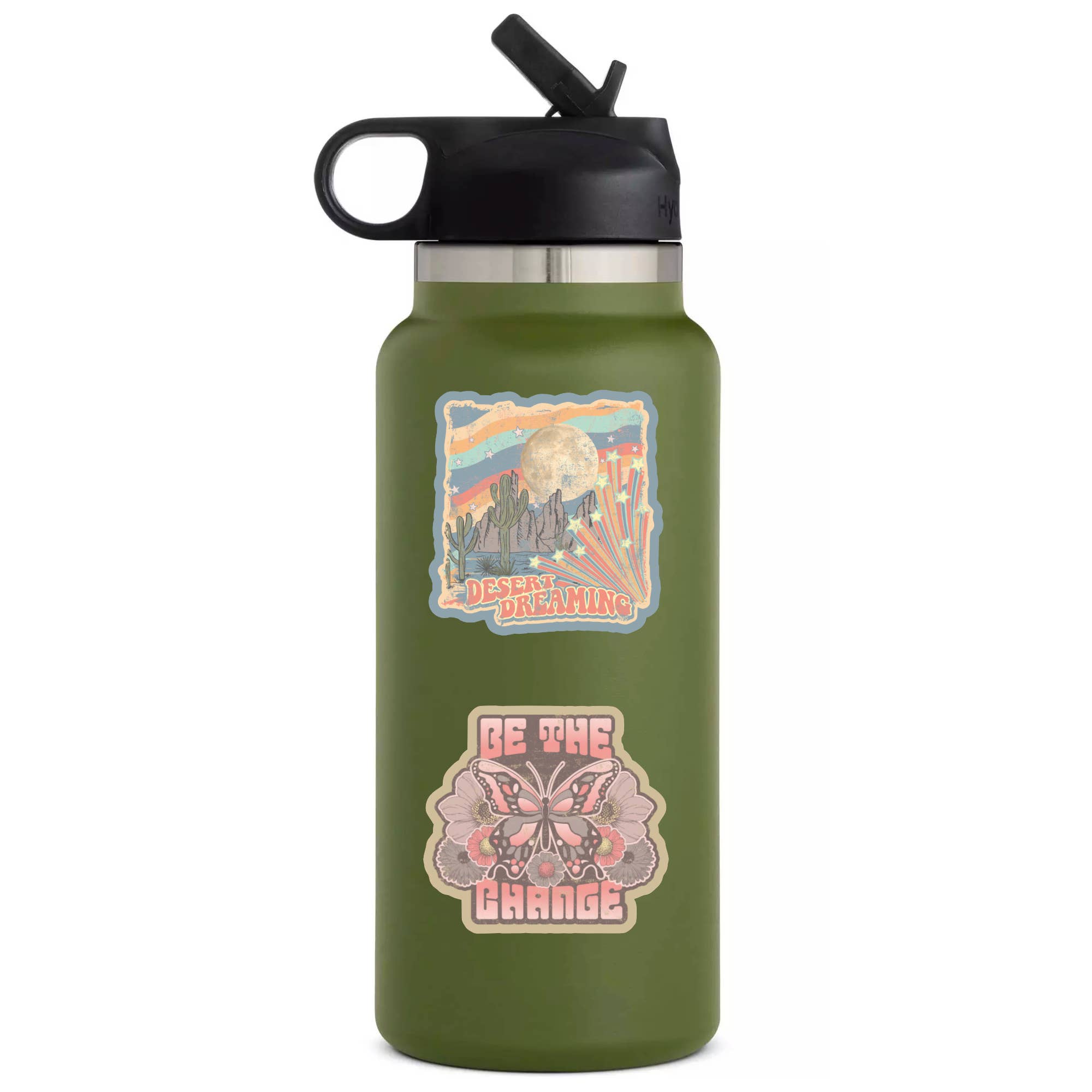 Be the Change Sticker - Spiral Circle