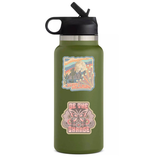 Be the Change Sticker - Spiral Circle