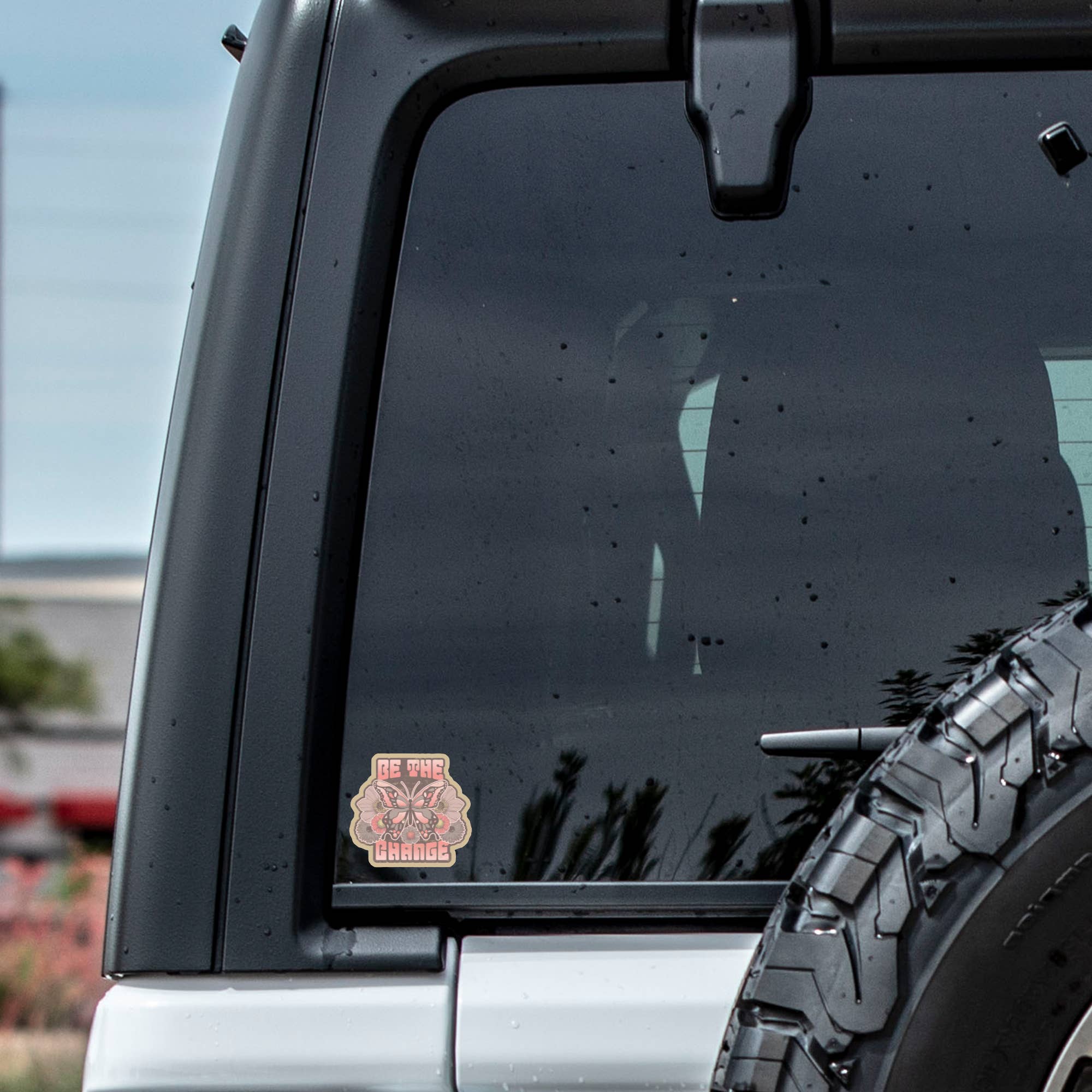 Be the Change Sticker - Spiral Circle