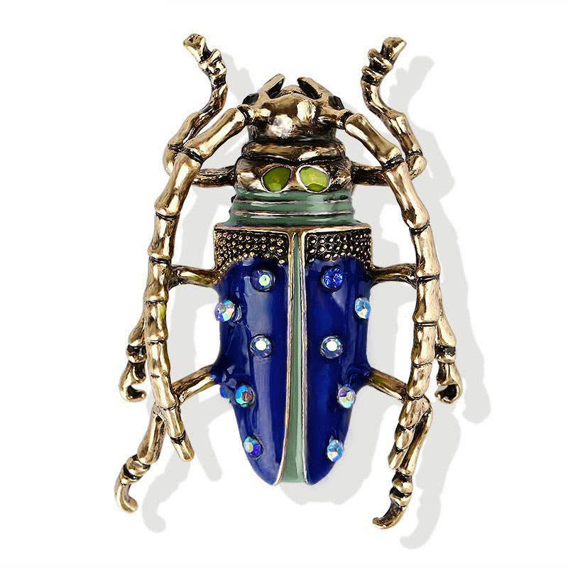 Beetle Brooch - Spiral Circle