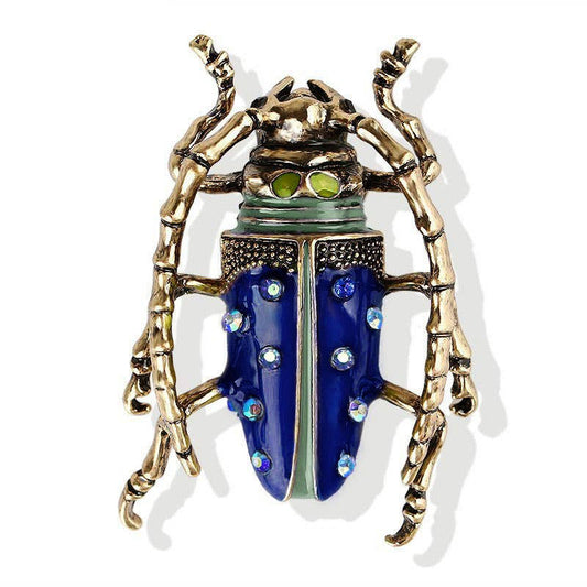 Beetle Brooch - Spiral Circle