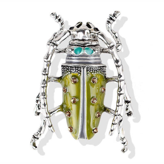 Beetle Brooch - Spiral Circle