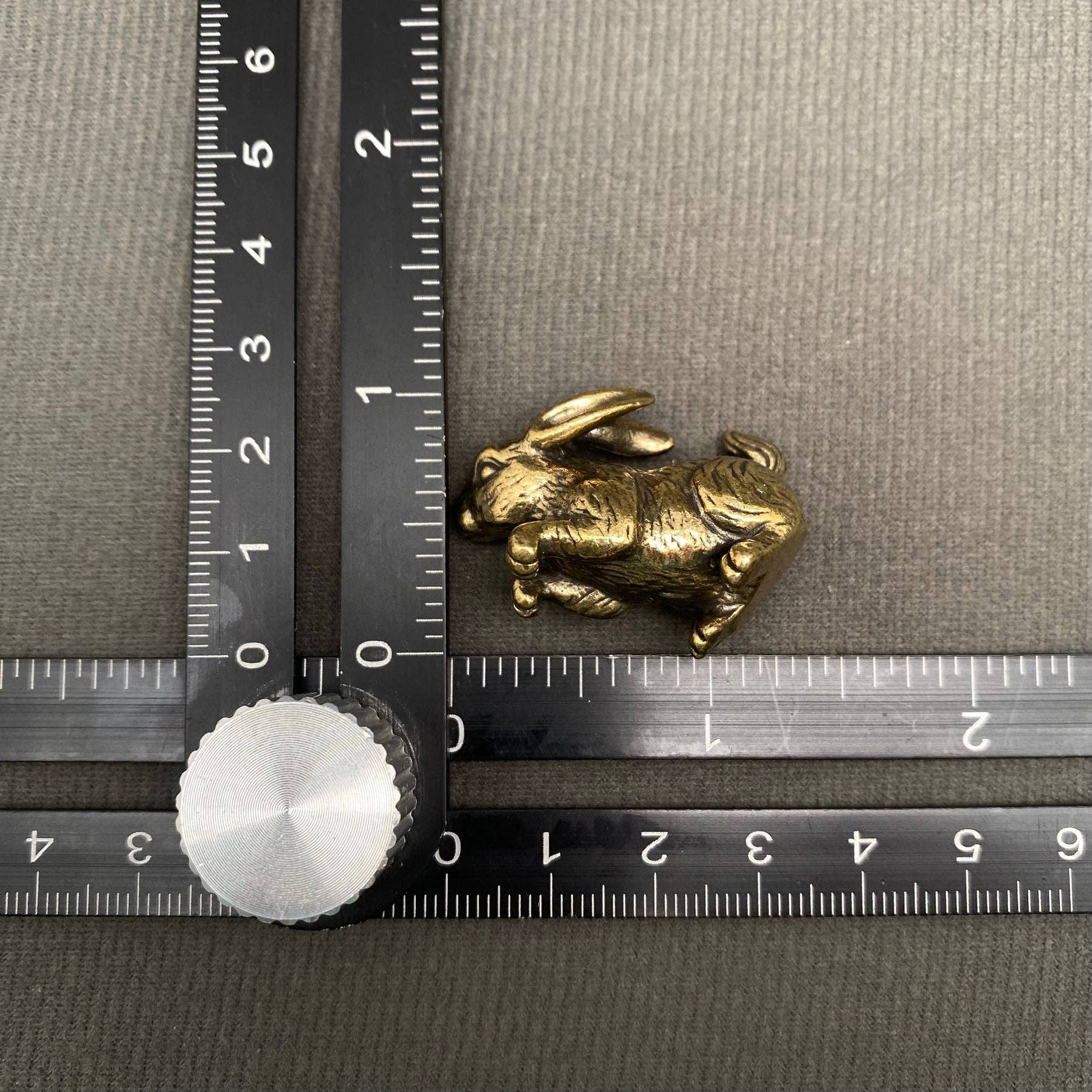 Begging Bunny | Brass Figurine - Spiral Circle