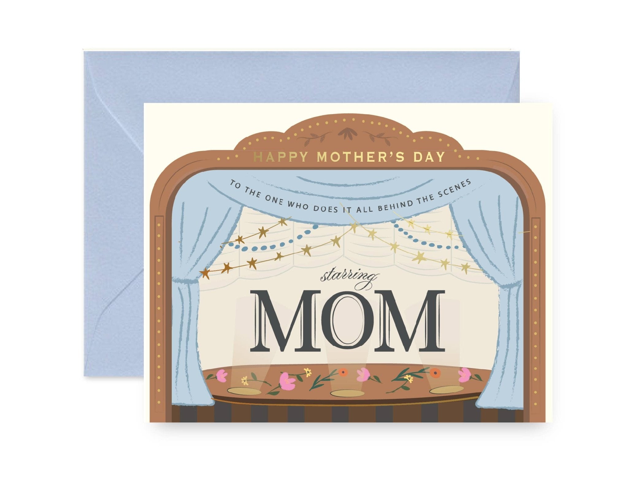 Behind the Scenes Mother's Day Greeting Card - Spiral Circle