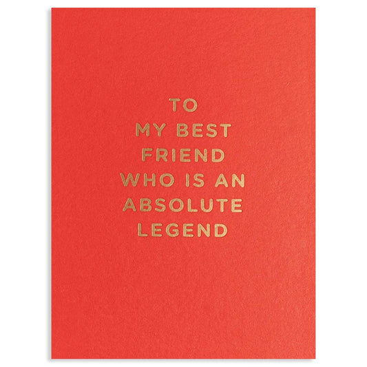 BEST FRIEND LEGEND FRIENDSHIP CARD - Spiral Circle