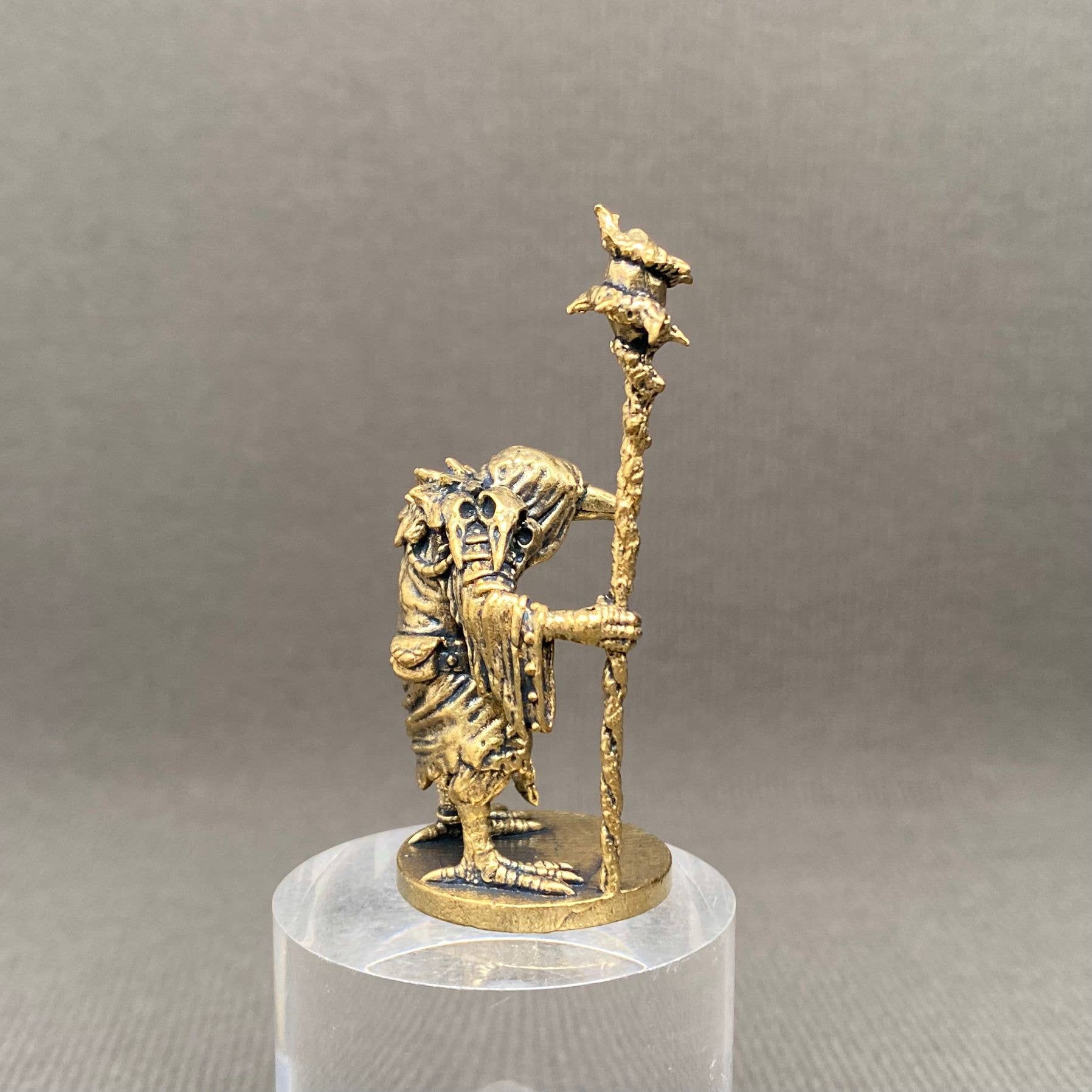 Birdman Wizard | Brass Figurine - Spiral Circle