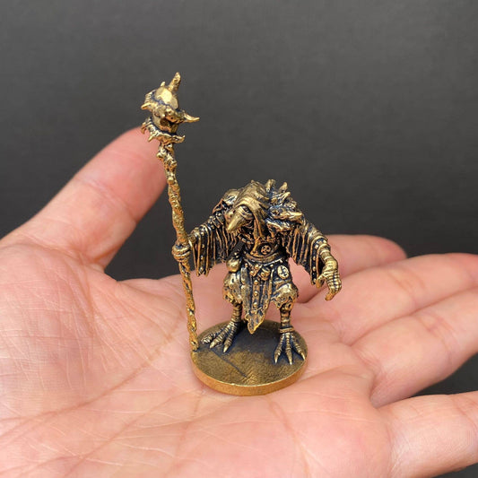 Birdman Wizard | Brass Figurine - Spiral Circle