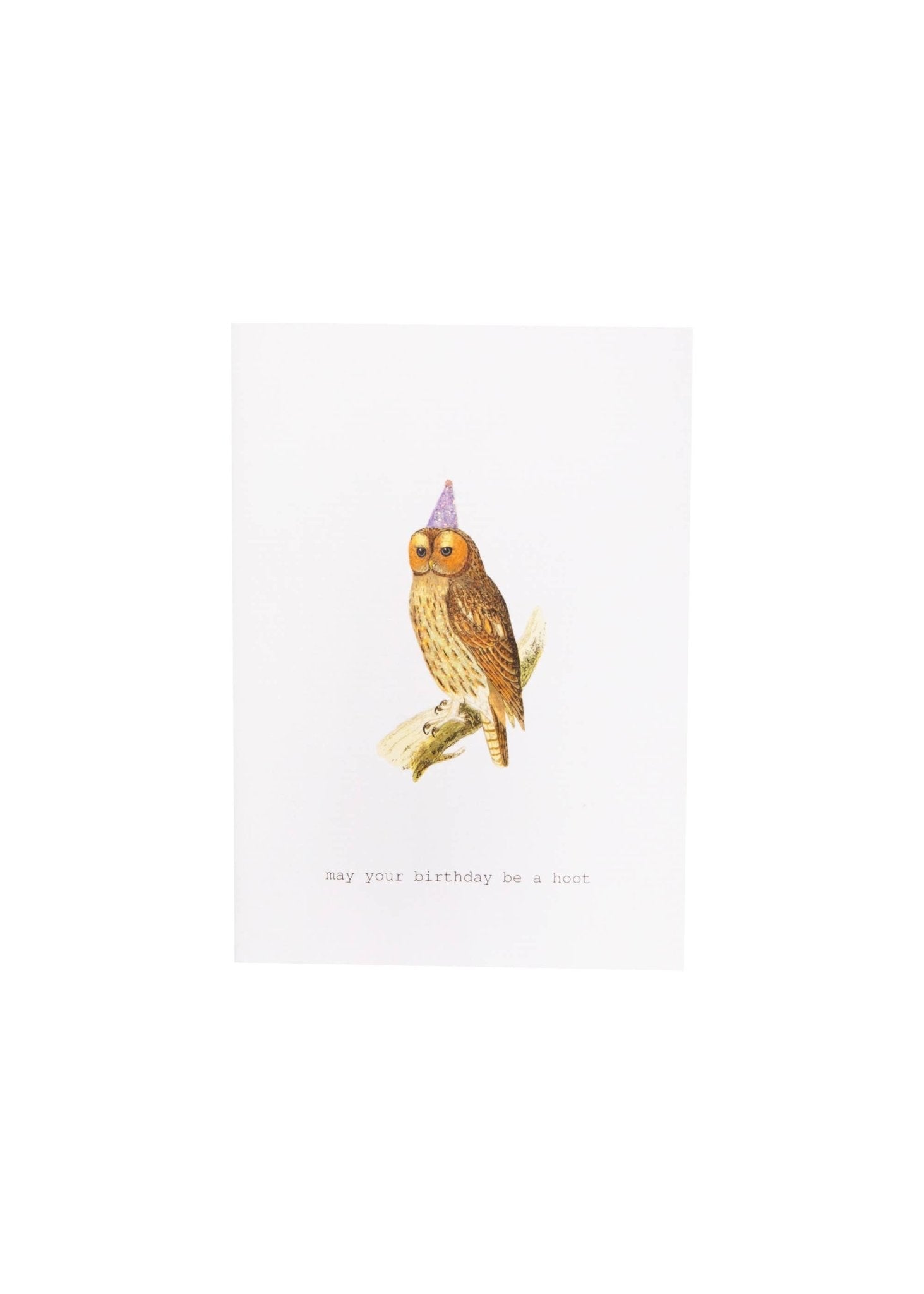 BIRTHDAY HOOT GREETING CARD - Spiral Circle