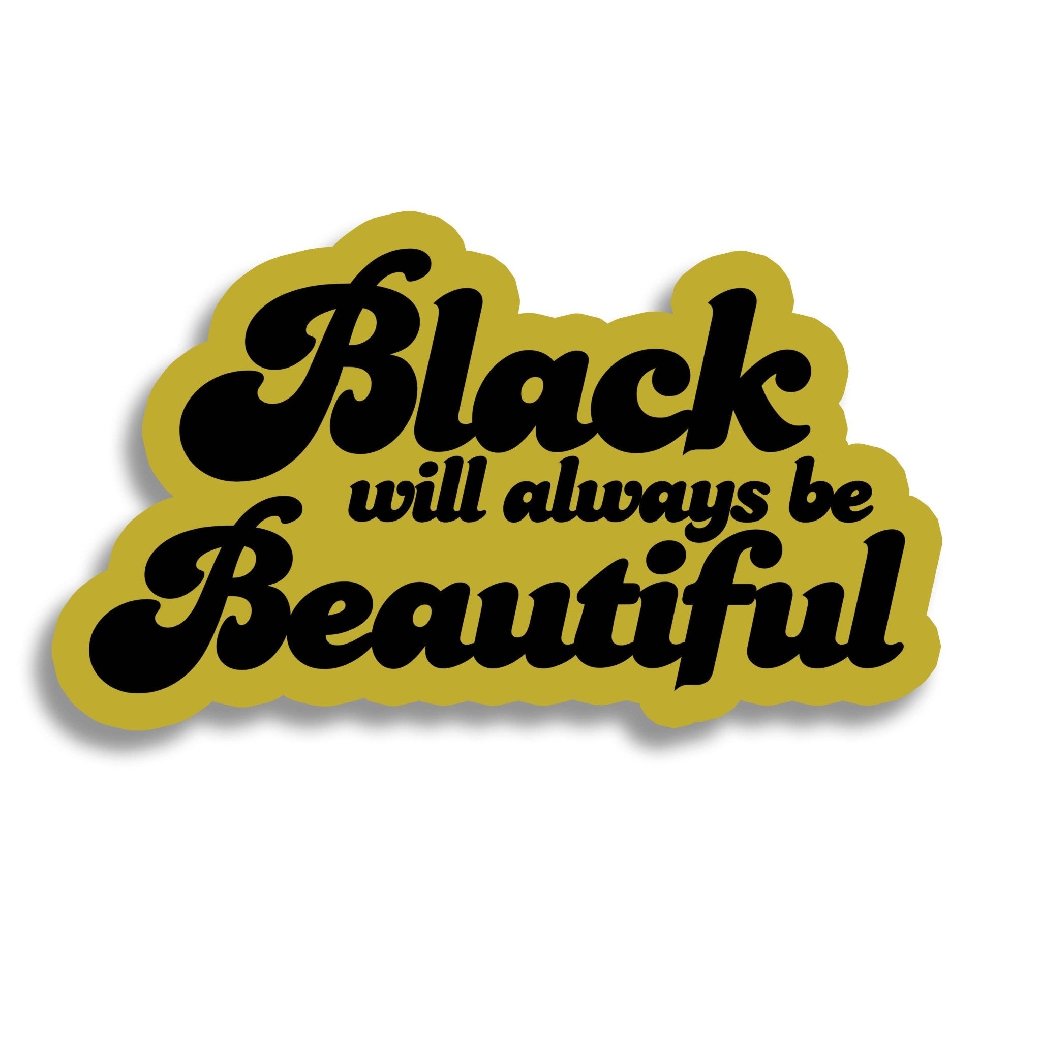 Black Beauty Vinyl Sticker  - Spiral Circle