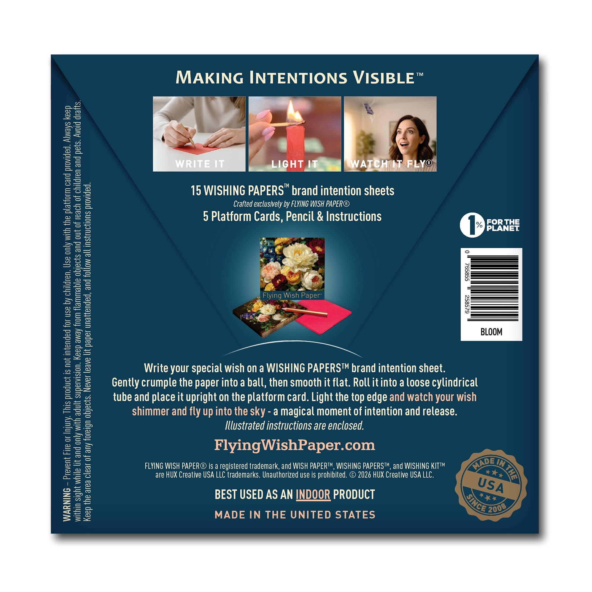 BLOOM - Wish Paper™ Gift Kit – Growth, Renewal & Self-Care - Spiral Circle