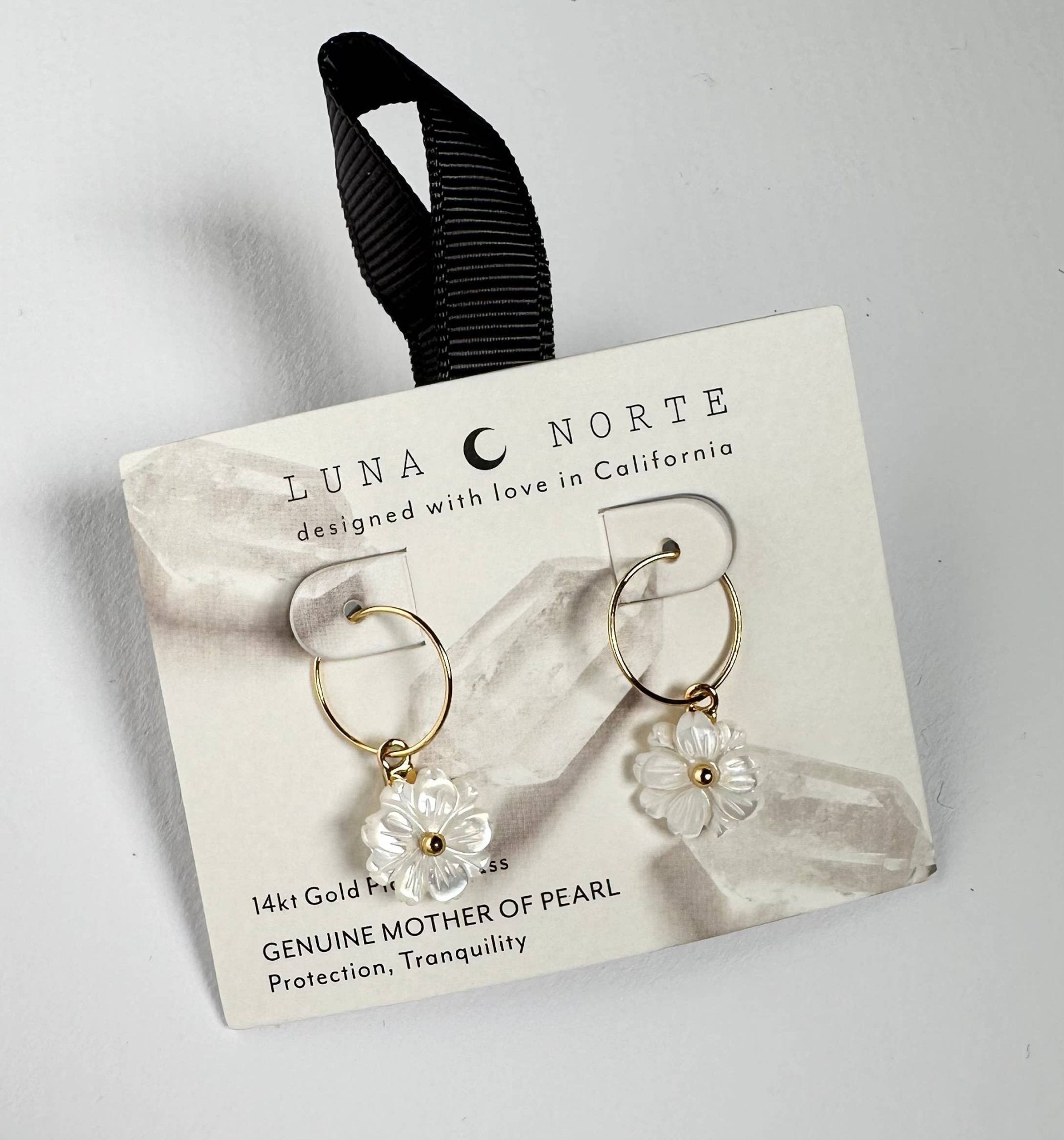 Blooming Hoop Earring - Spiral Circle
