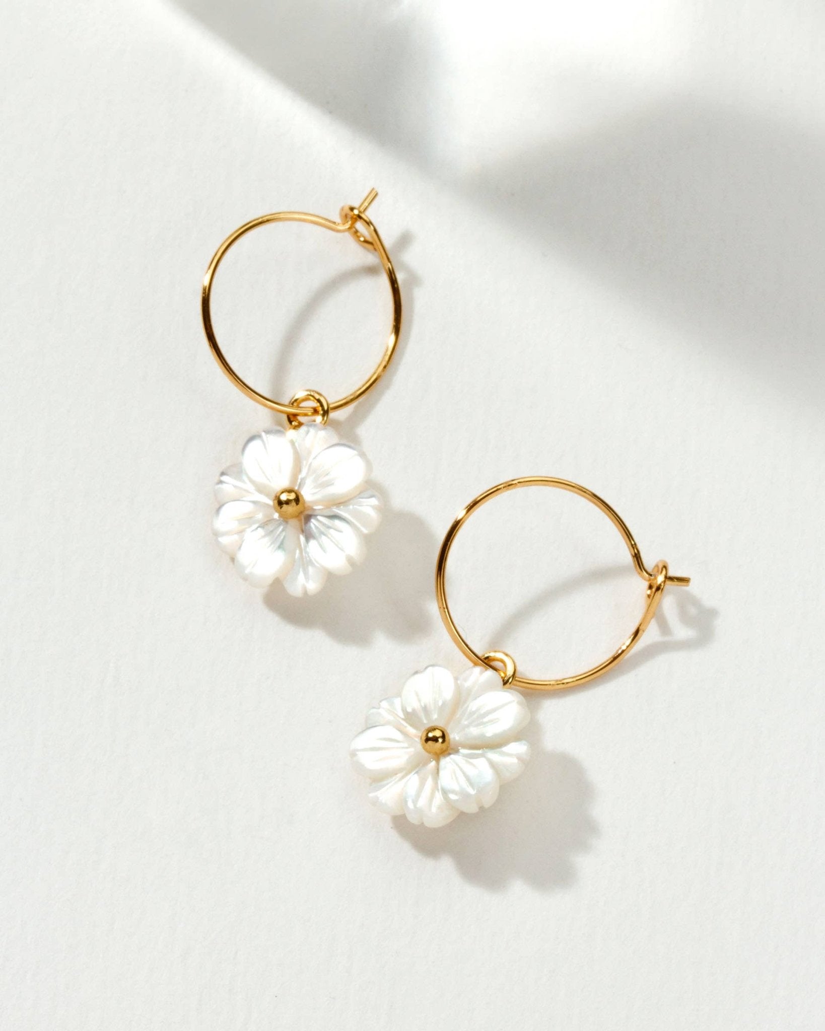 Blooming Hoop Earring - Spiral Circle
