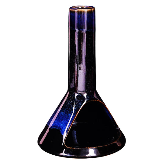 Blue Chimney Cone Incense Burner - Spiral Circle