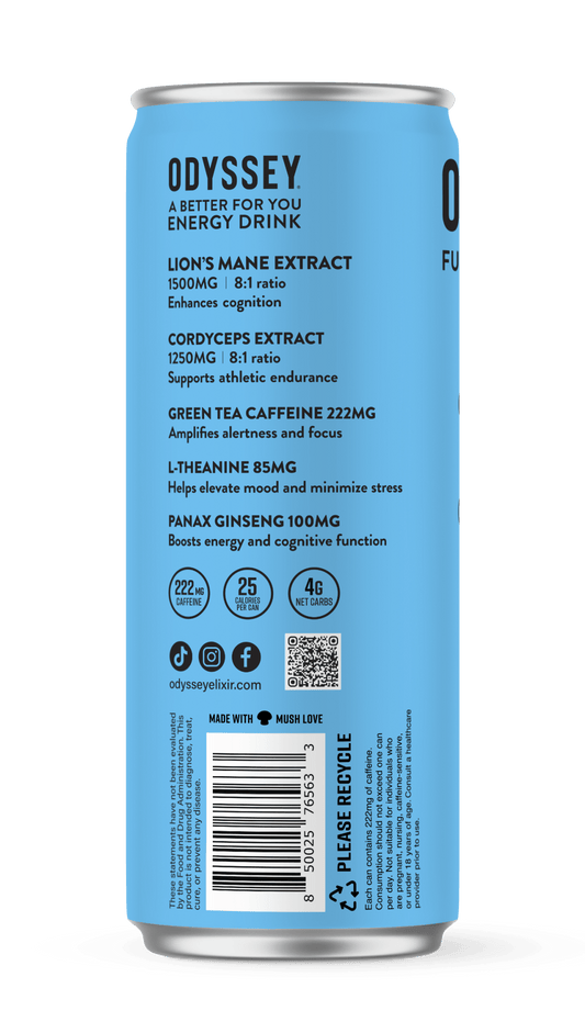 Blue Raspberry - Odyssey Functional Energy (222mg) - Spiral Circle