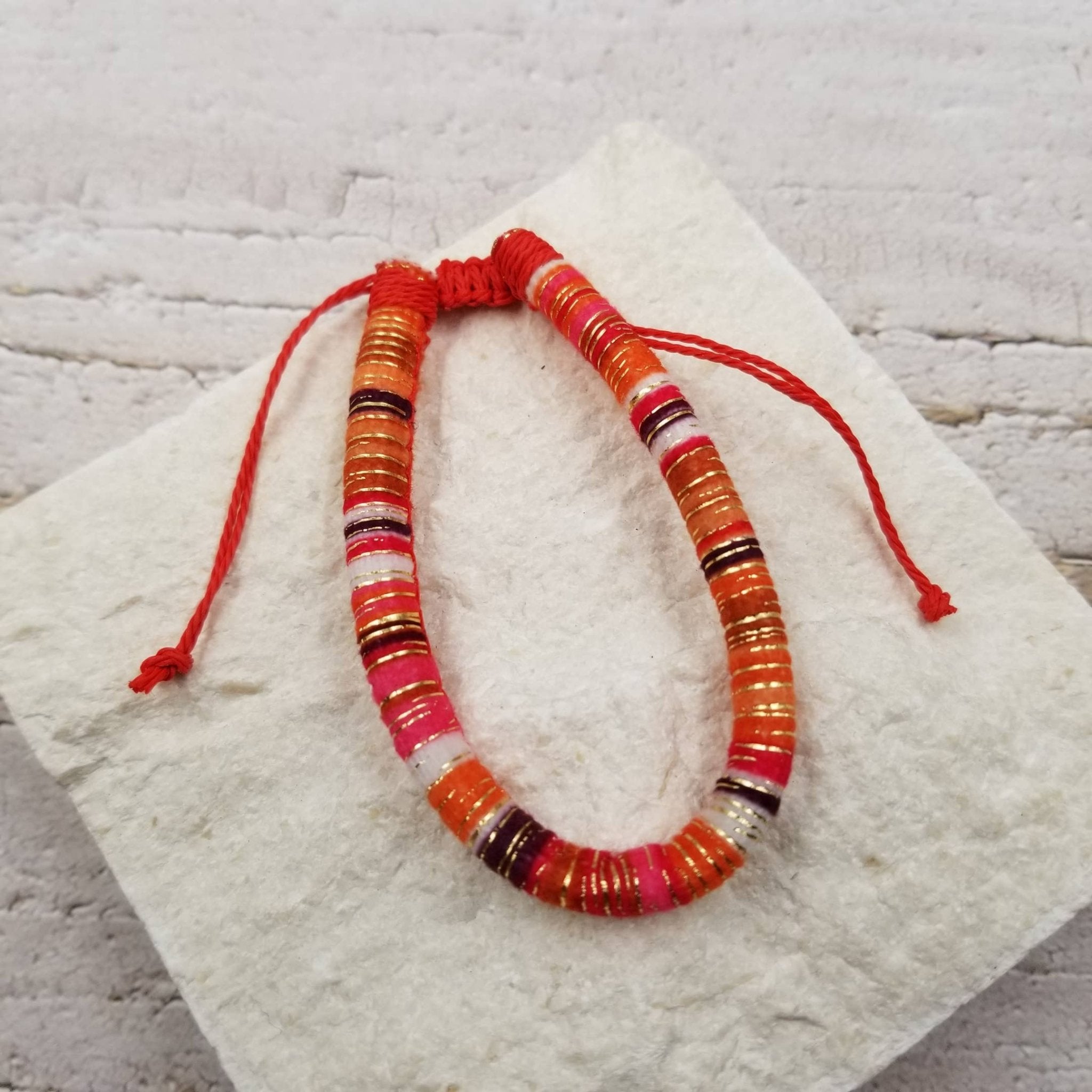 Boho Gold Wire Circle Friendship Bracelet - Spiral Circle