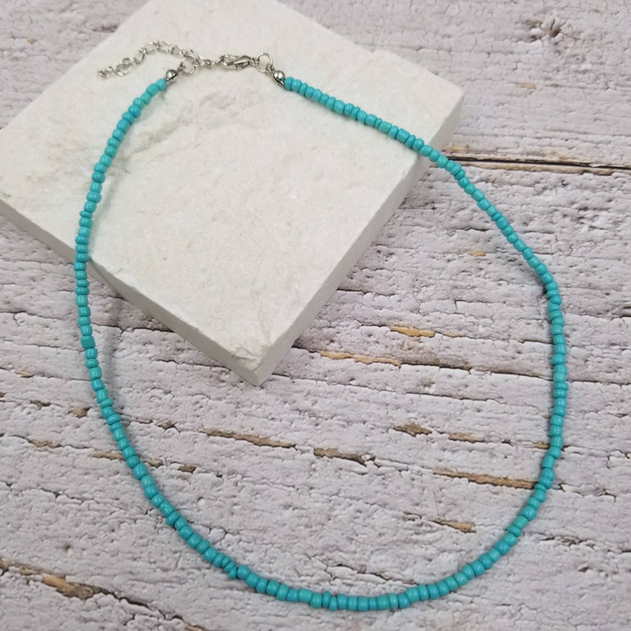 Boho Layered Colorful Seed Beads Necklace - Spiral Circle