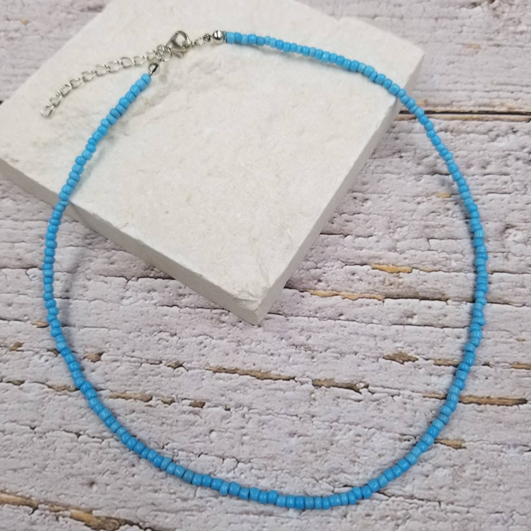 Boho Layered Colorful Seed Beads Necklace - Spiral Circle