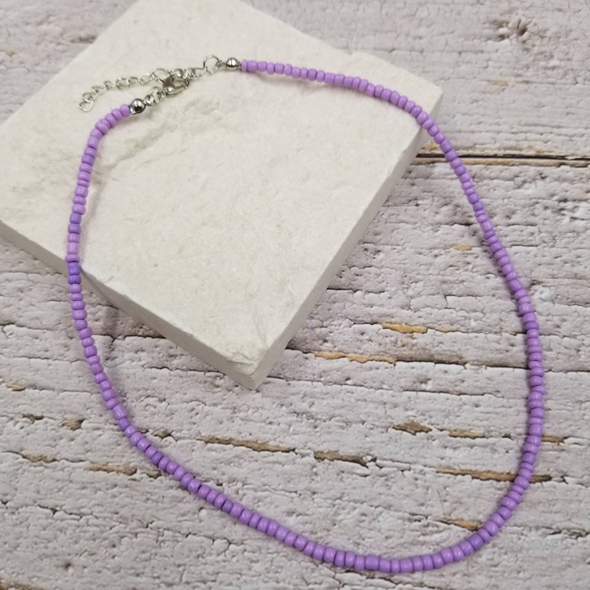 Boho Layered Colorful Seed Beads Necklace - Spiral Circle