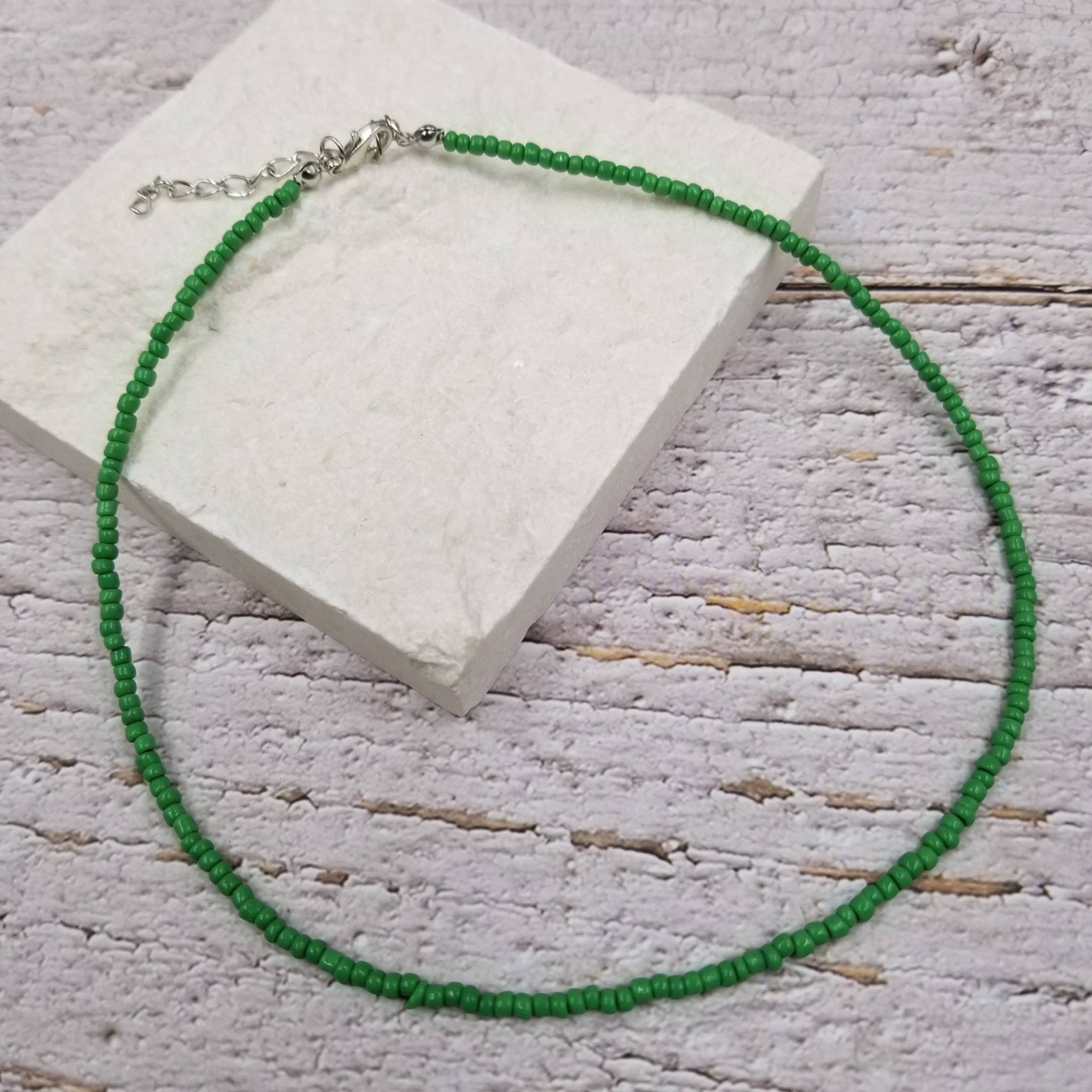 Boho Layered Colorful Seed Beads Necklace - Spiral Circle