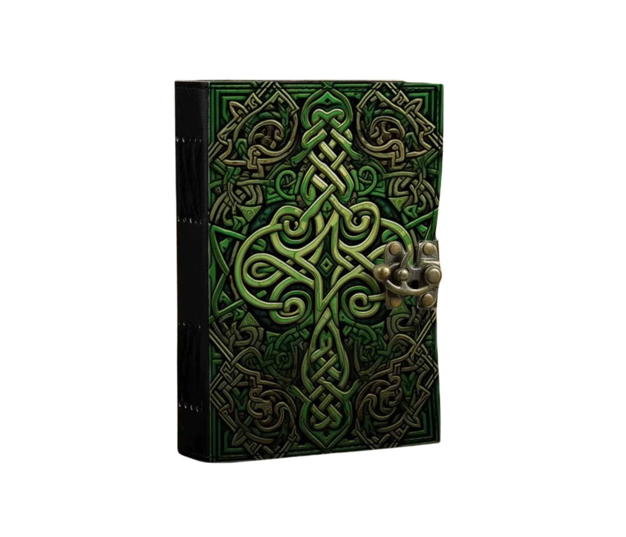 Book of Shadows Leather Journal Grimoire Spellbook Diary - Spiral Circle