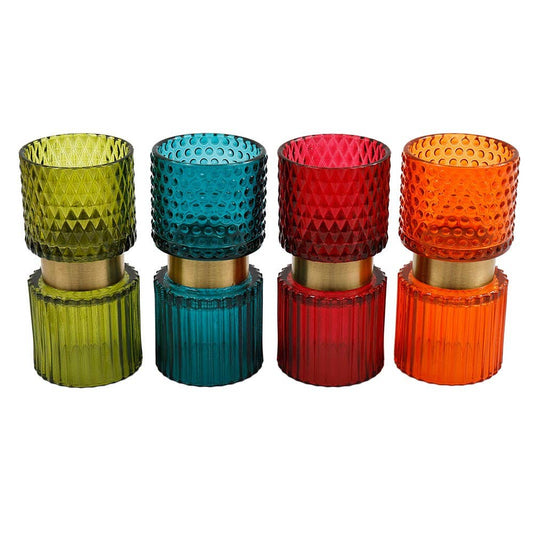 Botanical Duo Candle Holder - Spiral Circle