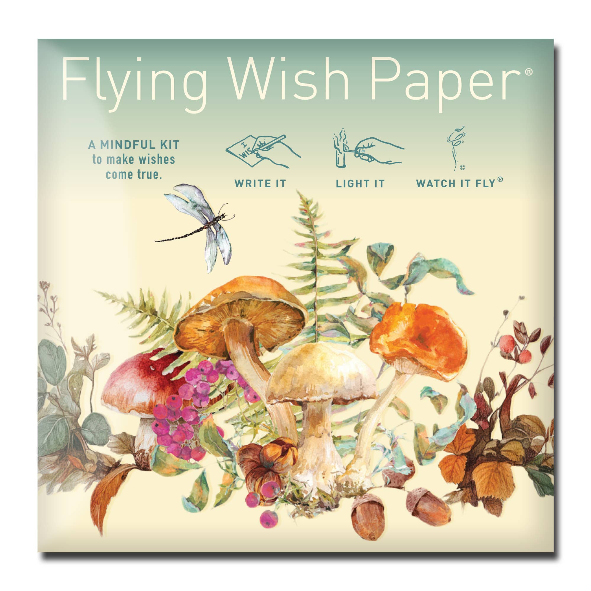 BOTANICALS — Flying Wish Paper® Standard Mini WISHING KIT™ - Spiral Circle