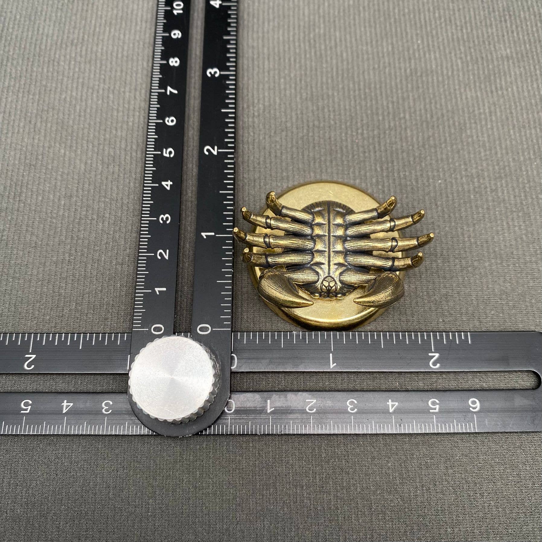 Brass Crab Tray - Spiral Circle