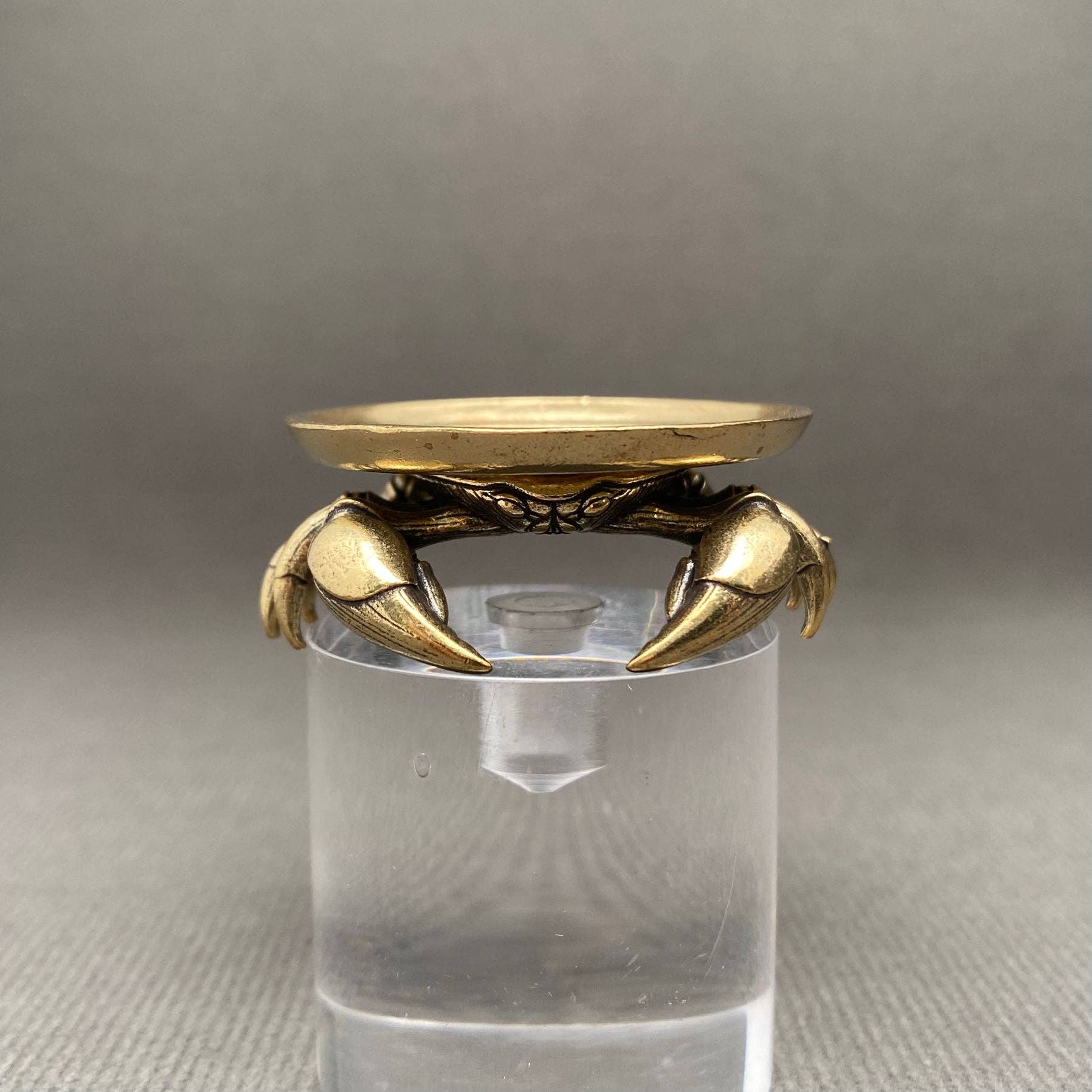 Brass Crab Tray - Spiral Circle