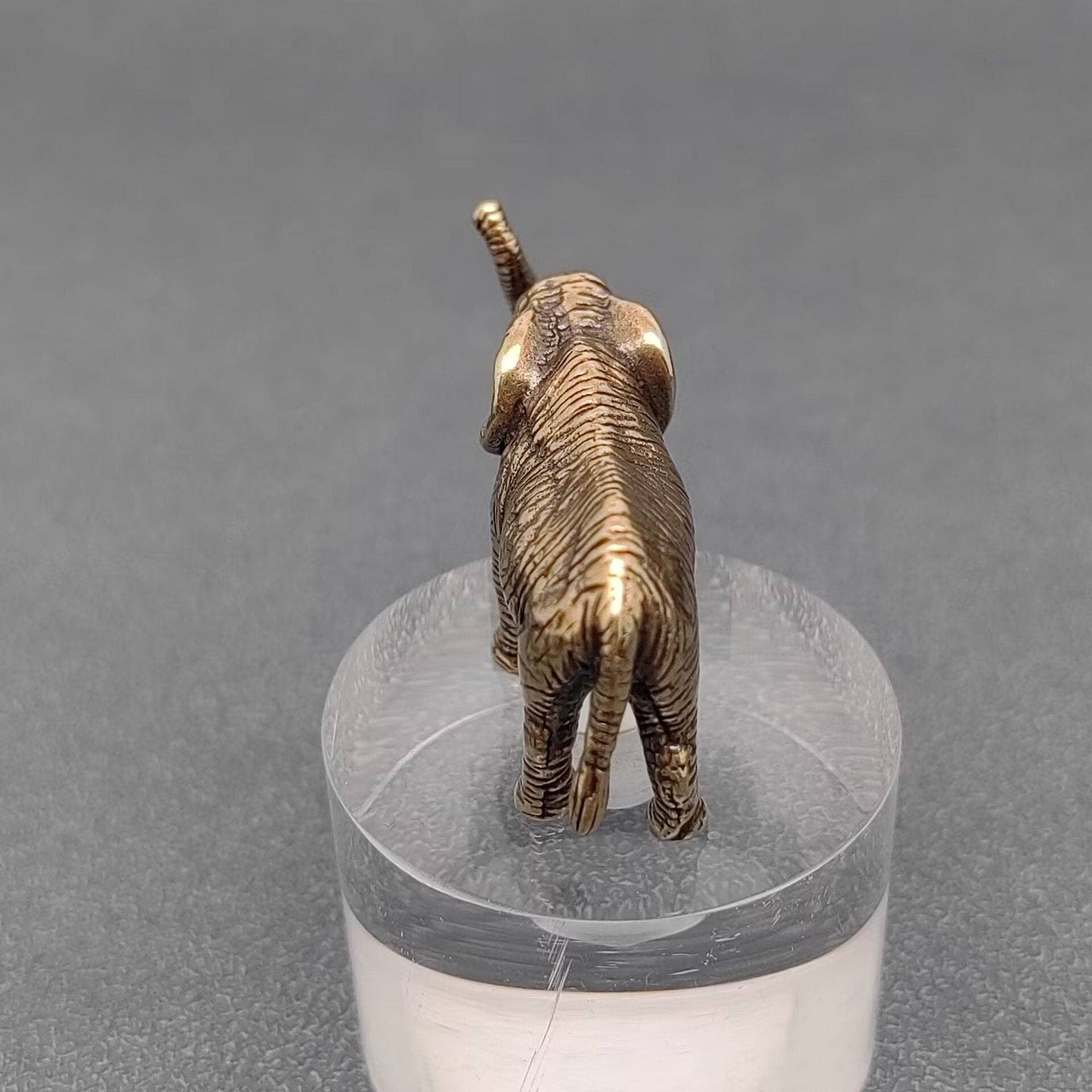 Brass Elephant Desktop Ornaments Decoration - Spiral Circle