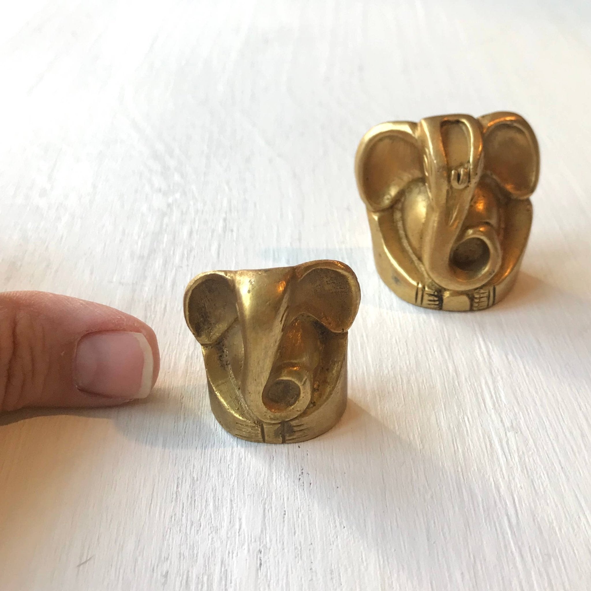 Brass Ganesh Figurine - Spiral Circle