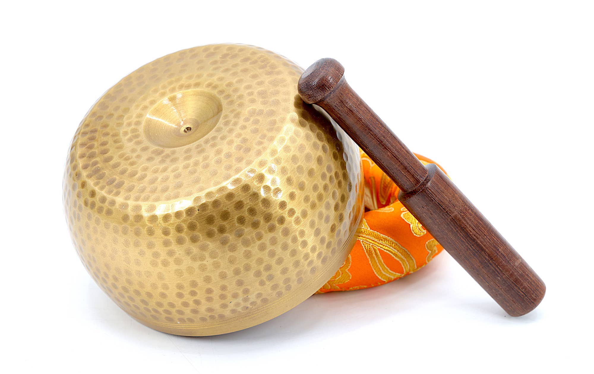 Brass Lingam | Hand Beaten Singing Bowl - Spiral Circle