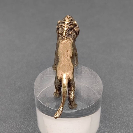 Brass Lion Desktop Ornaments Decorations - Spiral Circle