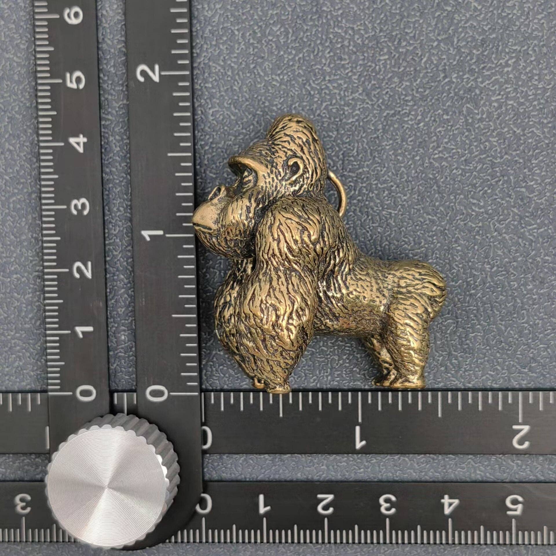 Brass Orangutan Desktop Ornaments Decorations - Spiral Circle