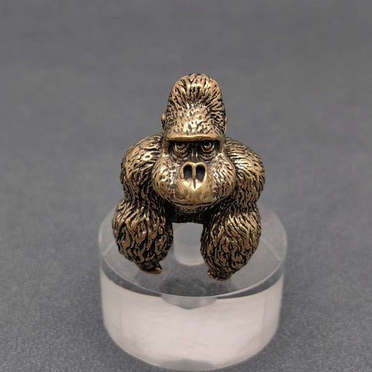 Brass Orangutan Desktop Ornaments Decorations - Spiral Circle