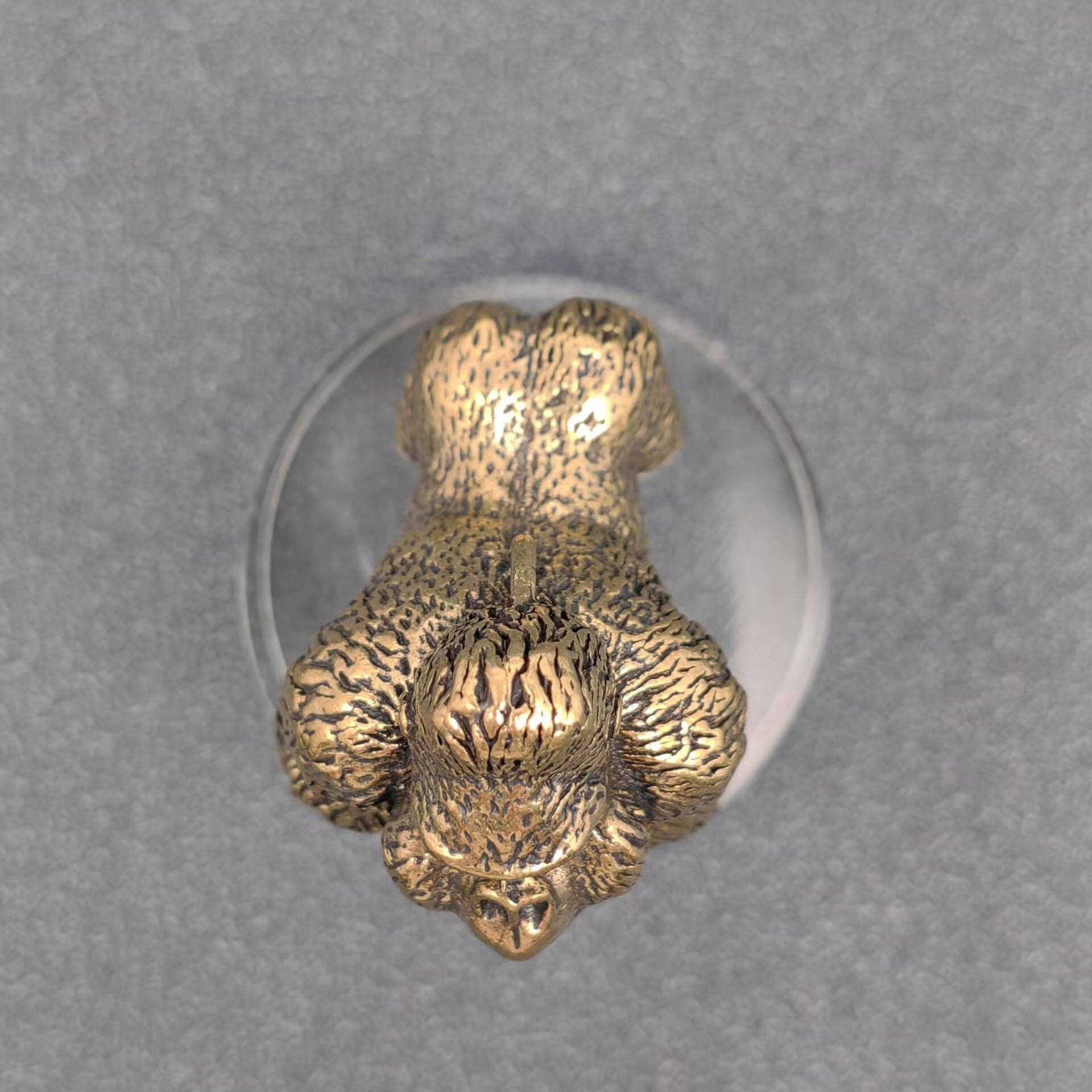 Brass Orangutan Desktop Ornaments Decorations - Spiral Circle