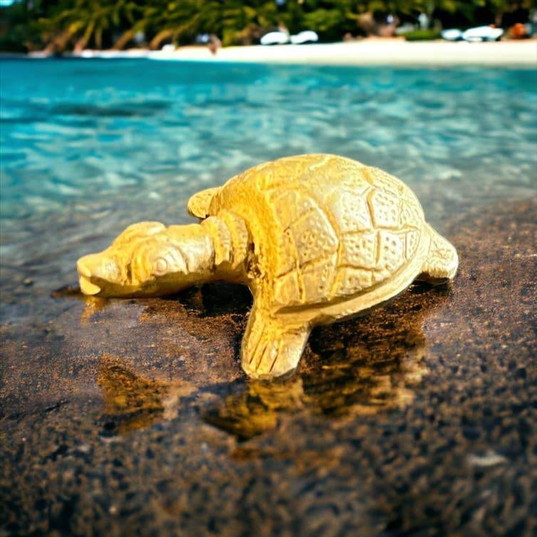 Brass Turtle Figurine - Spiral Circle