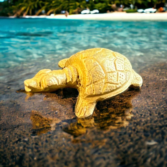 Brass Turtle Figurine - Spiral Circle