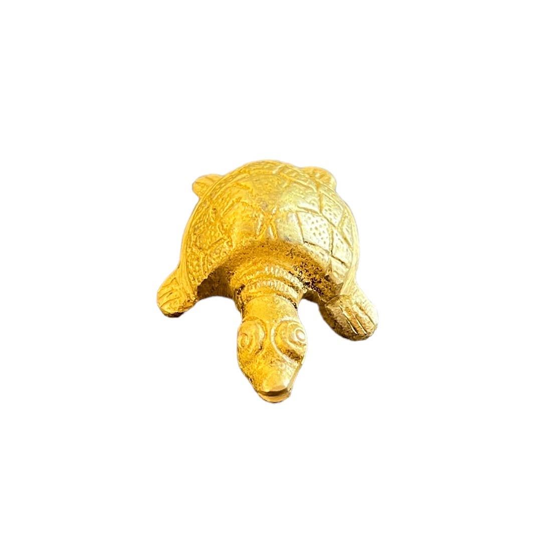 Brass Turtle Figurine - Spiral Circle