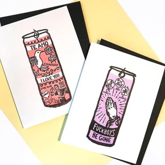 Breakup Prayer Candle Card - Spiral Circle