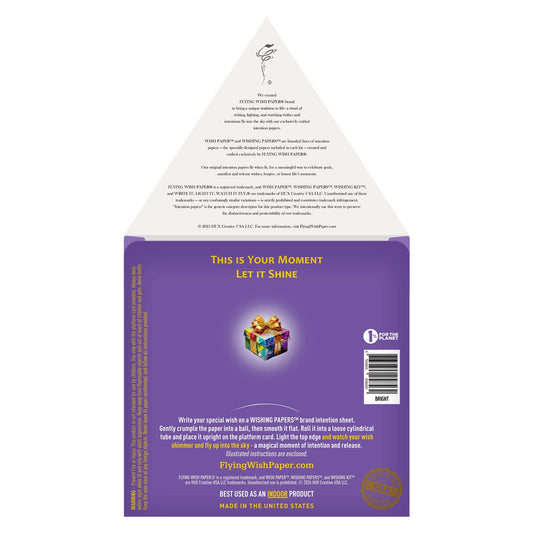 BRIGHT Wish Paper Gift Kit | Birthday Gift | Party Favor - Spiral Circle