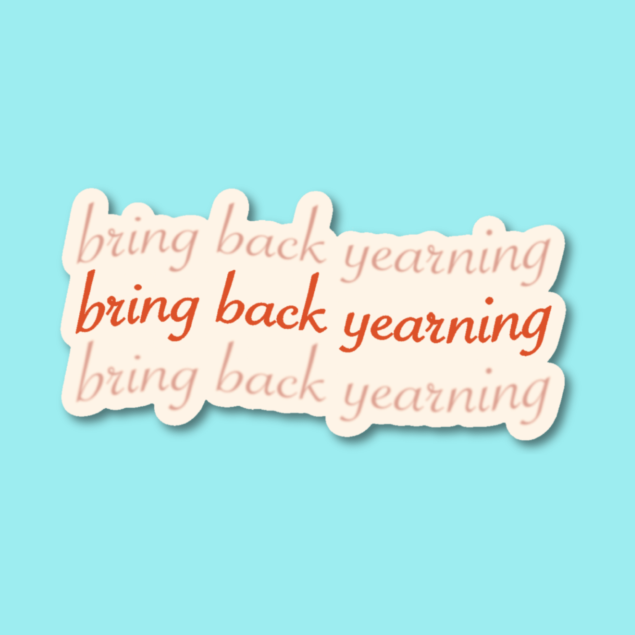 Bring Back Yearning Sticker - Spiral Circle