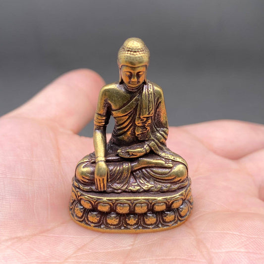 Buddha | Brass Figurine - Spiral Circle