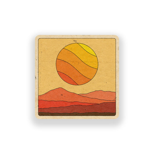 Burn Out Vinyl Sticker - Spiral Circle