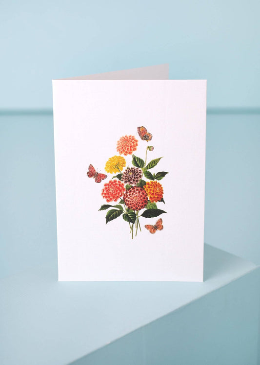 BUTTERFLY BOUQUET GREETING CARD - Spiral Circle