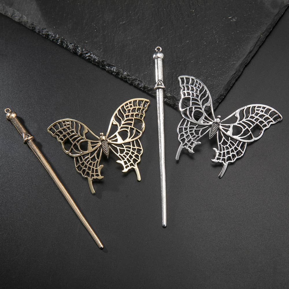 Butterfly Hairpins - Spiral Circle