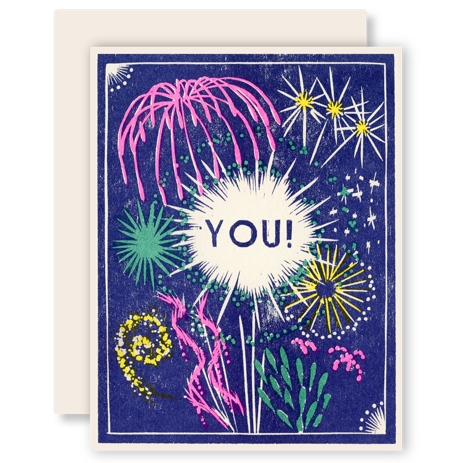 Fireworks For You Celebration Card
