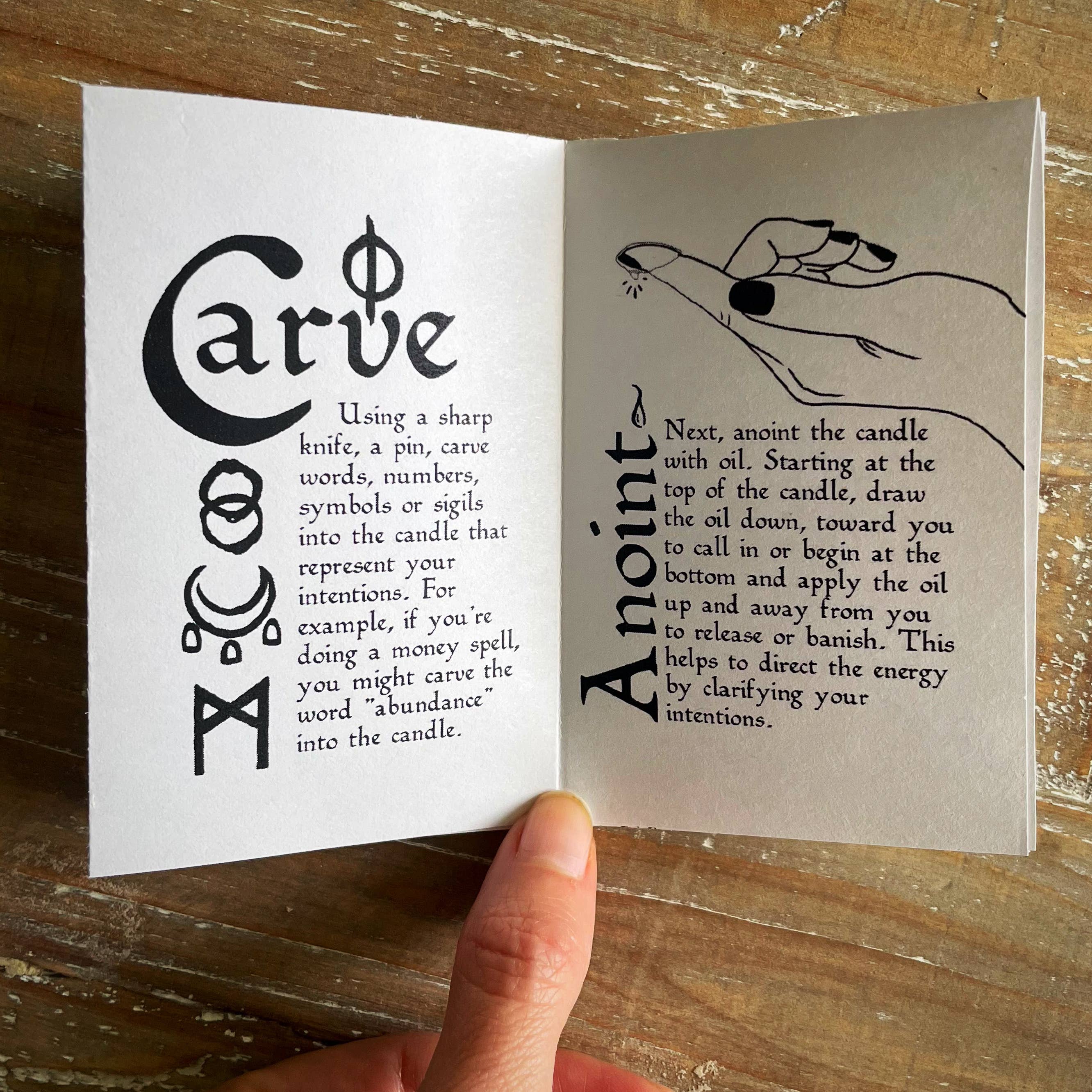 Dressing Candles for Ritual Work Pocket Zine